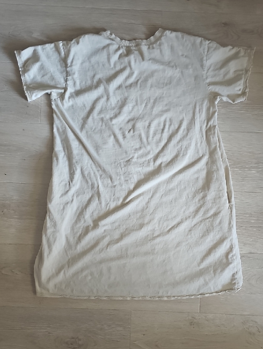 easel Cream Ribbed-Neck Tee - Picture 12 of 12